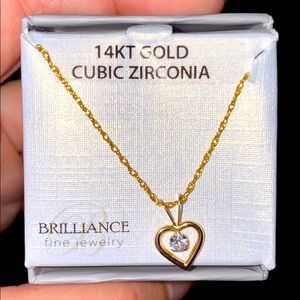 14KT Gold Cubic Zirconia